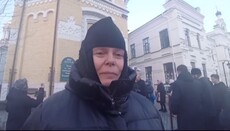 Ігуменія Серафима на стоянні біля Лаври: Кожен киянин має бути тут