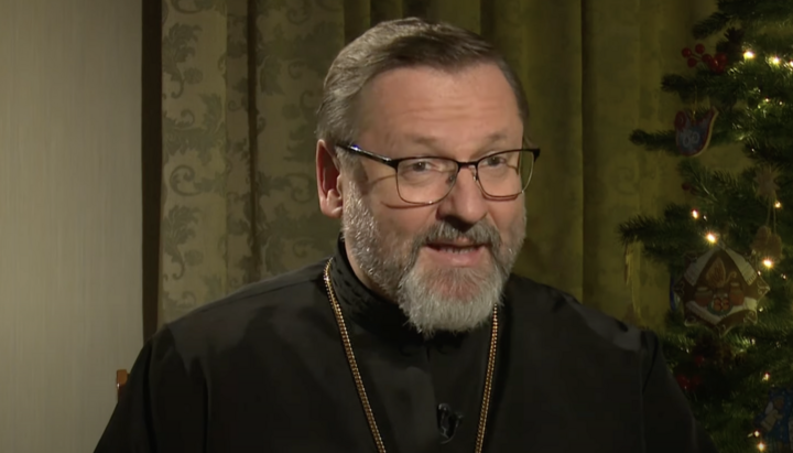 Head of the UGCC S. Shevchuk. Photo: screenshot from the