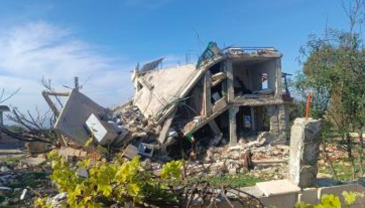 Будинок, зруйнований внаслідок авіаудару на півдні Лівану. Фото: Aid to the Church in Need