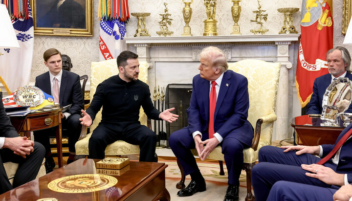 Трамп дякує Зеленському за пояс Усика. Фото: Getty images