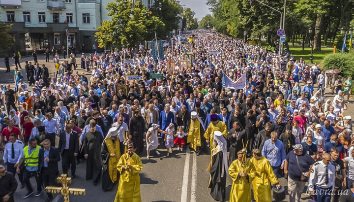 350-тисячний хресний хід УПЦ в День Хрещення Русі, 27 липня 2021 р. Фото: Києво-Печерська лавра