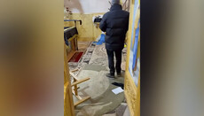 У Верхніх Станівцях рейдери з ПЦУ залишили після себе розгромлений вівтар
