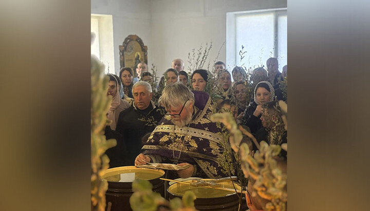 В мережі показали, як зустрічала Вербну неділю гнана громада в Панці