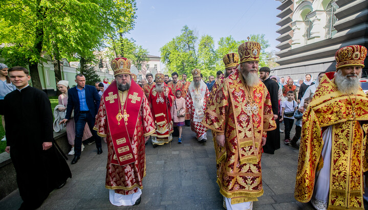 Хресний хід у Покровському жіночому монастирі Києва. 24 квітня 2025 р. Фото: Києво-Печерська лавра