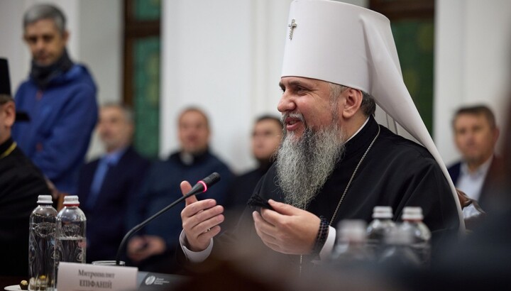 Єпіфаній Думенко на зустрічі з Зеленським. Фото: сайт ОП