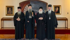 Патріарх Сербський зустрівся з ієрархом Кіпру та афонським ігуменом