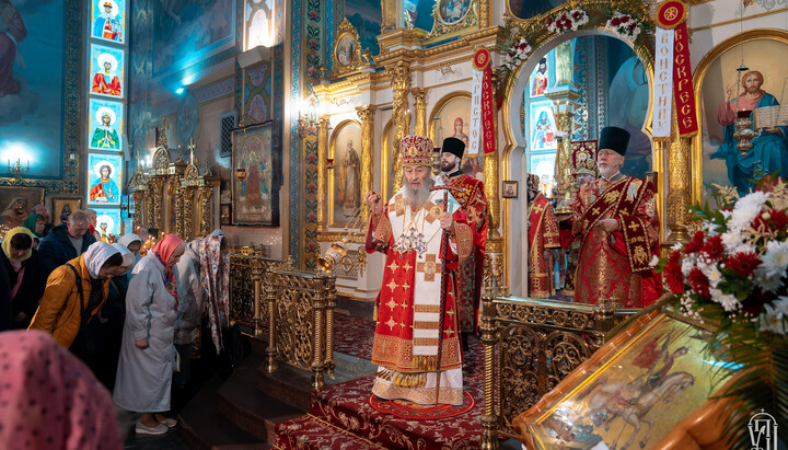 Блаженнейший Митрополит Онуфрий в Георгиевском храме столицы. Фото: пресс-служба УПЦ