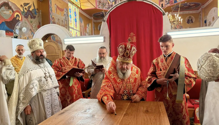 Освящение церкви в честь преподобного Сергея в Ковеле. Фото: Владимир-Волынская епархия