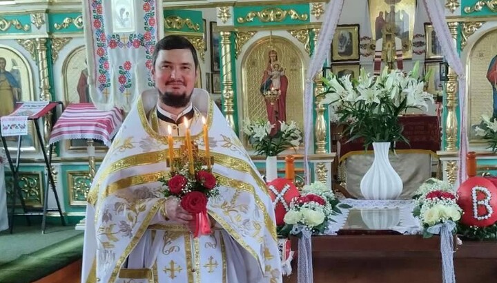 Priest Rostyslav Khrubchyk. Photo: Facebook of Khrubchyk