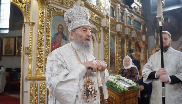 Митрополит Онуфрій. Фото: пресслужба УПЦ
