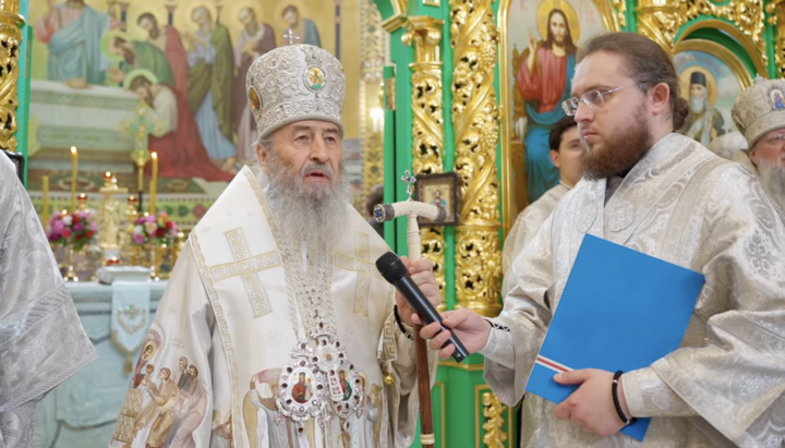 Митрополит Онуфрий. Фото: пресс-служба УПЦ