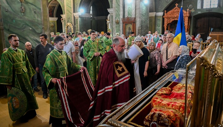 Сергей Думенко в Троицком соборе Чернигова. Фото: пресс-служба ПЦУ