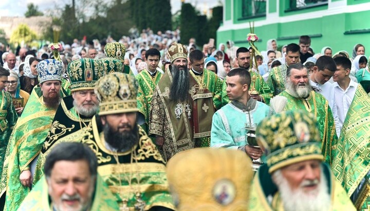 Крестный ход в Браиловоском монастыре УПЦ. Фото: Винницкая епархия