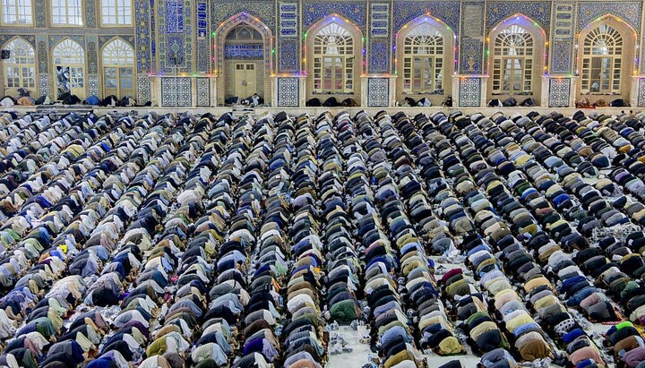 Мусульмане молятся в мечети Джами, Афганистан. 28 марта 2025 г. Фото: MUSTAFA NOORI/Middle East Images