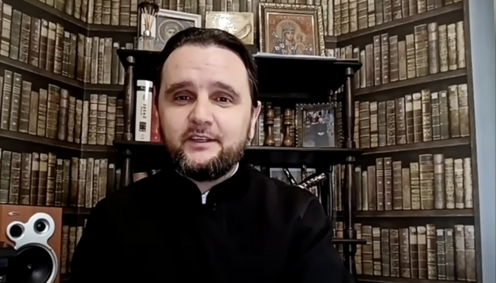 Протоієрей Олександр Клименко. Фото: скриншот Youtube «Вече»