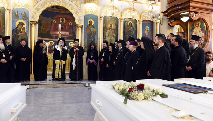 Антиохийский Патриарх отпел христиан, погибших в теракте