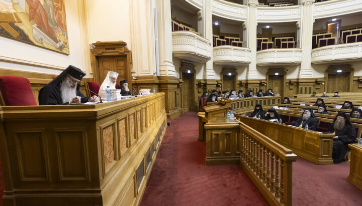 A working session of the Holy Synod of the Romanian Orthodox Church. Photo: the press service of the Romanian Patriarchate