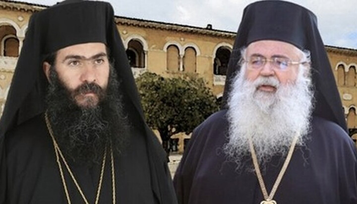 Metropolitan Tychikos and Archbishop Georgios. Photo: eeod.gr