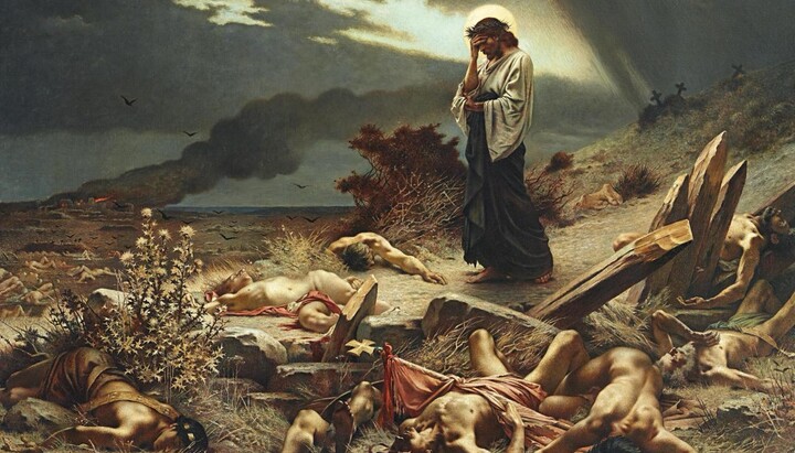 Painting “Love One Another or The Transgression of the Commandment” (1872), Henri-Camille Danger. Source: Wikipedia