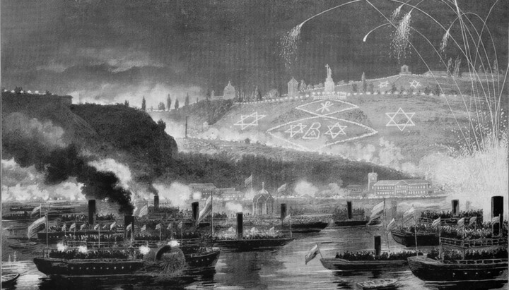 Святкування 900-річчя хрещення Русі у Києві 15 липня 1888 р. Фото: «Всемірная иллюстрація»