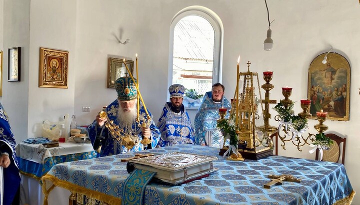 Освячення престолу та святкова Літургія в селі Ділове. 28 серпня 2025 року. Фото: Telegram-канал Хустської єпархії УПЦ