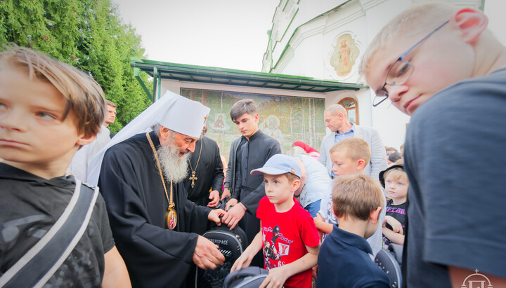 Блаженнейший Митрополит Онуфрий во Флоровском монастыре столицы. Фото: пресс-служба УПЦ