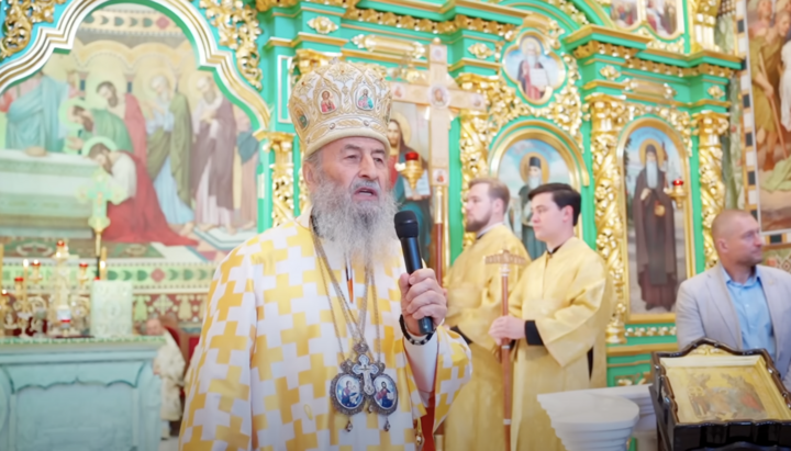 Митрополит Онуфрій. Фото: пресслужба УПЦ