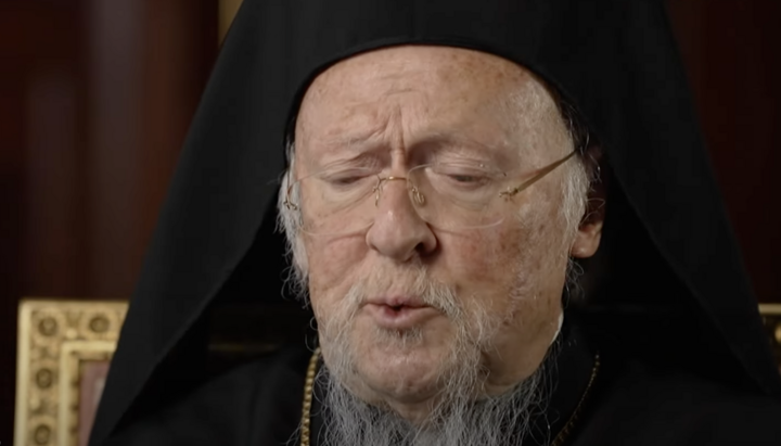 Patriarch Bartholomew. Photo: French television
