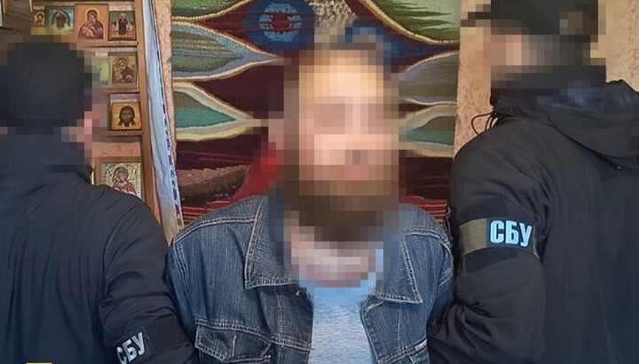 SBU detains UOC priest. Photo: SBU press service