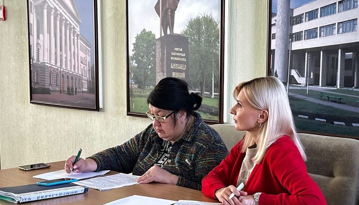 Приміщення Салтівської районної адміністрації в Харкові. Фото: t.me/DecolonizationUkraine</p>