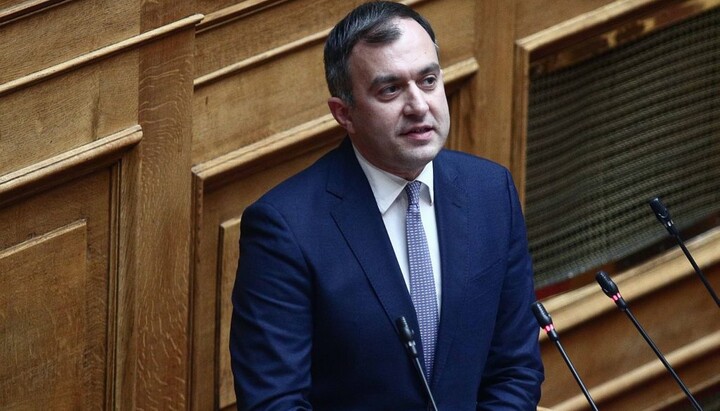Греческий политик и секретарь по международным отношениям и делам ЕС Тасос Хадживасилиу. Фото: orthodoxia news agency