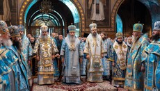 Блаженнейший возглавил Литургию в Покровском женском монастыре