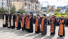 У Франківську уніати та ПЦУ помолилися за упокій Степана Бандери