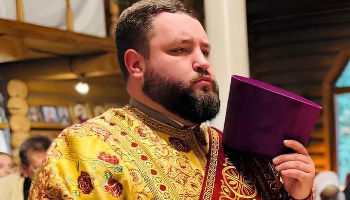 Protodeacon Andrii Kiziun of the UOC. Photo: open sources