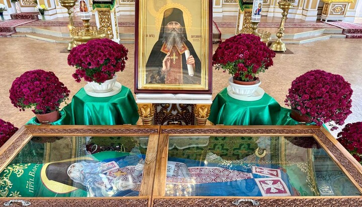The relics of St. Barsanuphius rest in the Holy Spirit Cathedral of Kherson. Photo: Kherson Eparchy