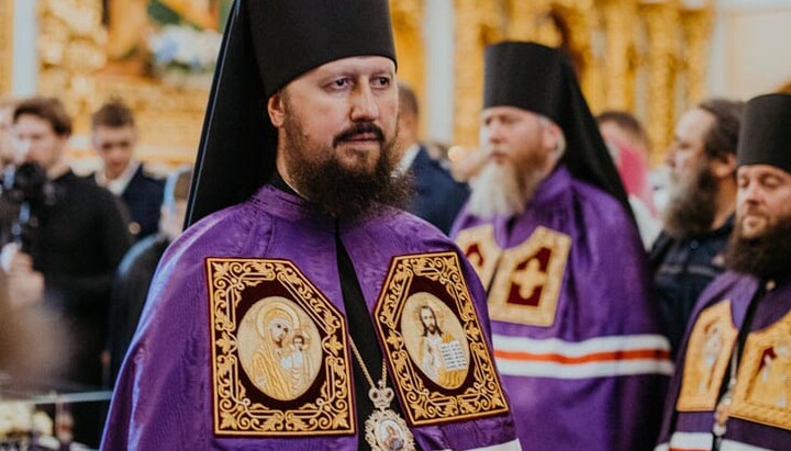 Епископ Агафон в Успенском соборе Киево-Печерской лавры. Фото: пресс-служба УПЦ