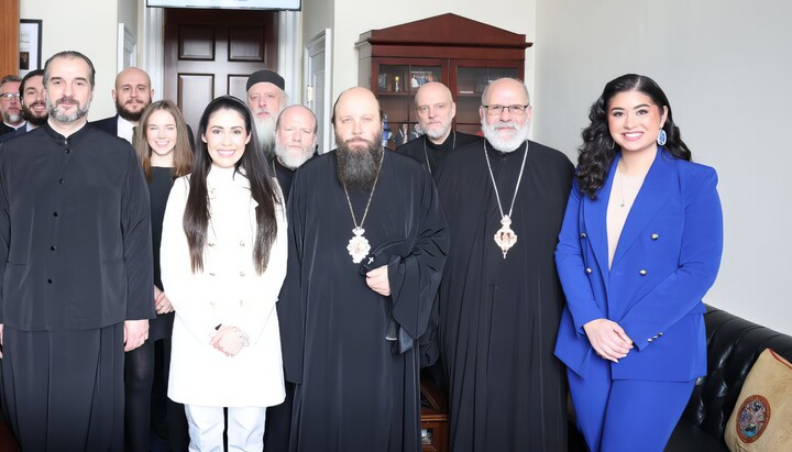 A meeting of Congresswoman Anna Paulina Luna with a delegation of American Orthodox Churches. Photo: UOJ in America