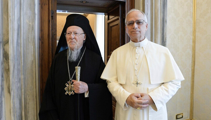 Patriarch Bartholomew and Pope Leo. Photo: sib-catholic.ru