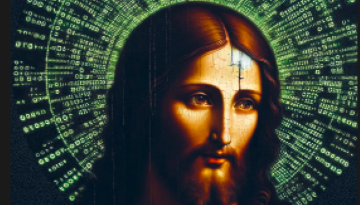 AI-powered Image of Jesus Christ. Photo: Peter Diem/Lukasgesellschaft