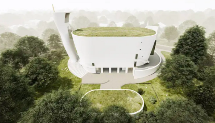 Проект католического храма в Нератовице. Фото: Kostel Neratovice