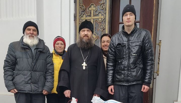 The Poltava Eparchy of the UOC provided assistance to the hospital and displaced persons. Photo: the eparchy's press service