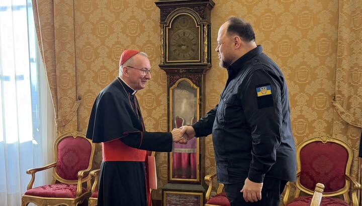 Parolin and Stefanchuk. Photo: Stefanchuk's Facebook
