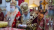 Блаженнейший возглавил престольный праздник храма Киевских духовных школ