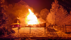 У селі Івашковиця на Закарпатті згоріла дерев'яна церква УПЦ XVII століття