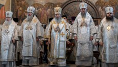 Ο ηγούμενος της Λαύρας μετά από μακρά διακοπή συλλειτούργησε με τον Μακαριώτατο στο Μπορίσπολ