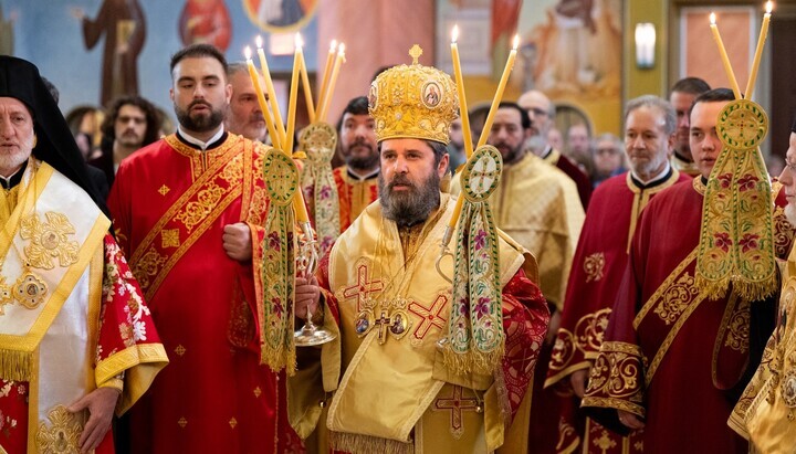 В США Архиепископ Албании возглавил Литургию в день Торжества Православия