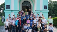 В детском лагере Полтавской епархии УПЦ беседовали на духовные темы и учили ориентироваться на местности