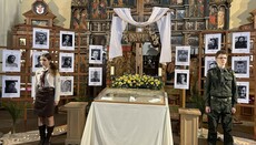 У львівському храмі УГКЦ плащаницю оточили портретами загиблих солдатів