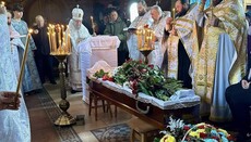 Ієрарх УПЦ відспівав священника Київської єпархії, загиблого на фронті