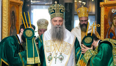 Патриарх Порфирий поздравил Блаженнейшого Онуфрия с днем тезоименитства